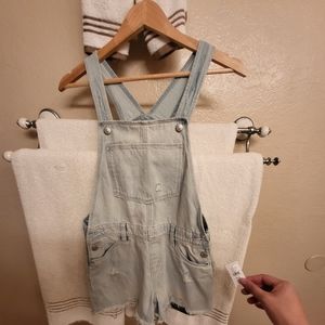OLD NAVY Children girls Jean Short Overalls Brand New
